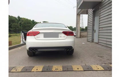 S5 Design Rear Bumper Diffuser for Audi A5 8T Coupe  Cabriolet Facelift (2012–2016)
