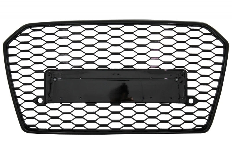 S6 Design Rear Diffuser & Exhaust Tips with Front Grille for Audi A6 4G Facelift Sedan (2015–2018)