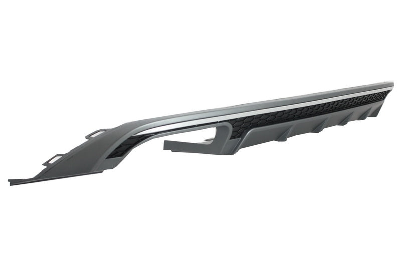 S6 Style Rear Bumper Diffuser & Exhaust Tips for Audi A6 4G Facelift Sedan / Avant (2015–2018)