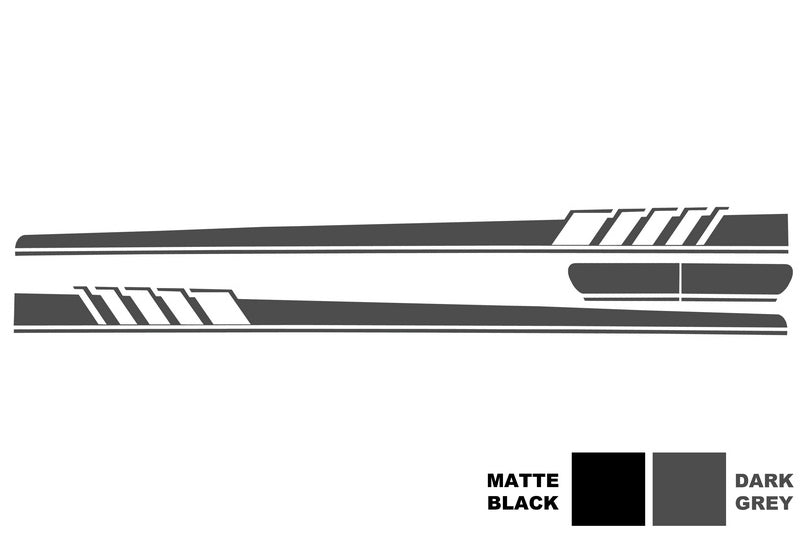 Side Decals C63 Design Dark Grey for Mercedes C-Class C205 A205 (2014–Up)