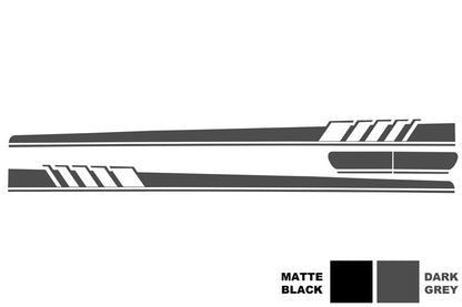 Side Decals C63 Design Dark Grey for Mercedes C-Class C205 A205 (2014–Up)