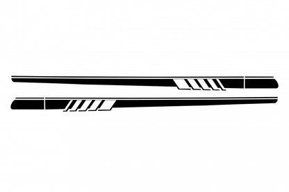Side Decals C63 Design Piano Black for Mercedes C-Class C205 A205 (2014–Up)