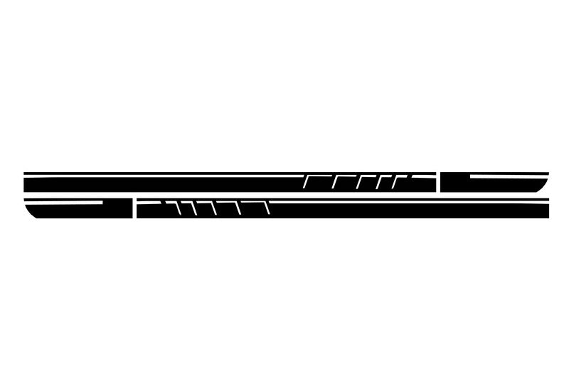 Side Decals Matte Black Vinyl for Mercedes CLA W117 C117 X117 and A-Class W176 (2012–Up)
