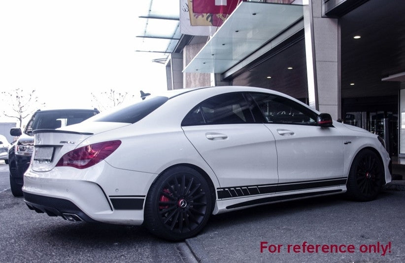 Side Decals Matte Black Vinyl for Mercedes CLA W117 C117 X117 and A-Class W176 (2012–Up)