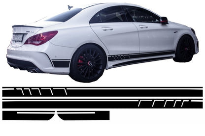Side Decals Matte Black Vinyl for Mercedes CLA W117 C117 X117 and A-Class W176 (2012–Up)