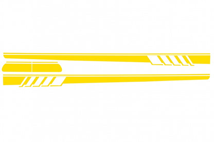Side Decals Matte Yellow for Mercedes C-Class C205 A205 (2014–Up)