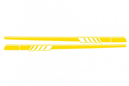 Side Decals Matte Yellow for Mercedes C-Class C205 A205 (2014–Up)