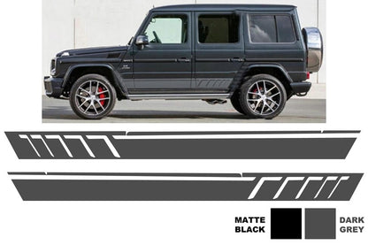 Side Decals Sticker Vinyl Dark Grey for Mercedes G-Class W463 (1989–2017)