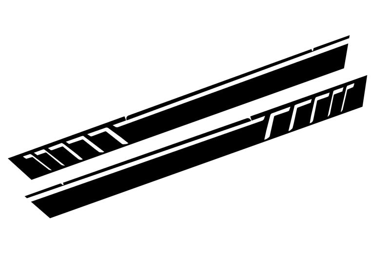 Side Decals Sticker Vinyl Matte Black for Mercedes G-Class W463 (1989–2017)