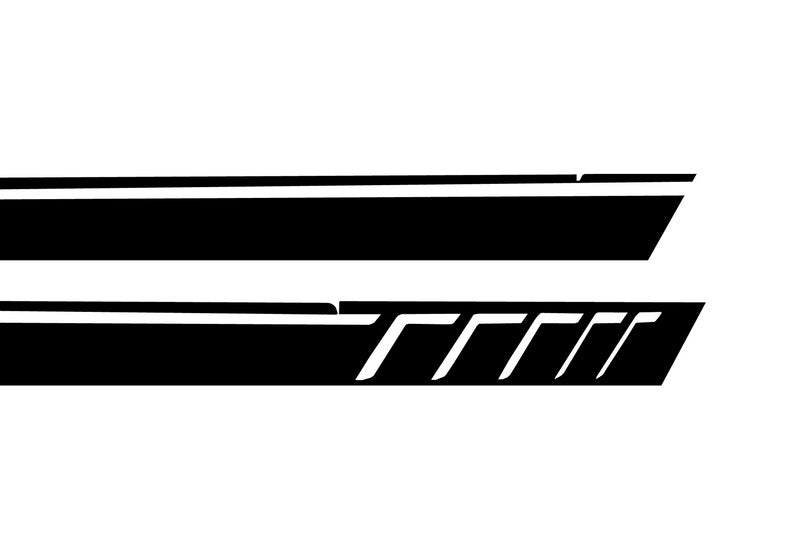 Side Decals Sticker Vinyl Matte Black for Mercedes G-Class W463 (1989–2017)