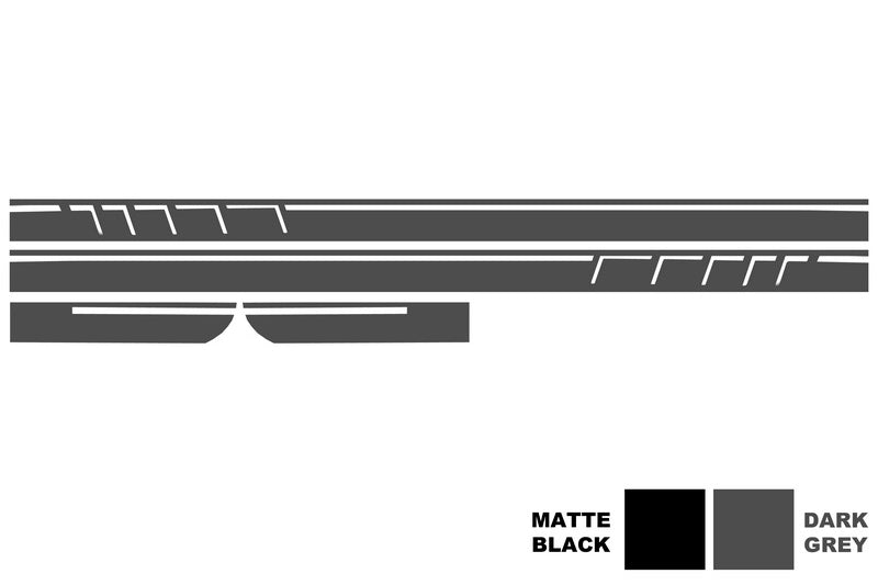 Side Decals Vinyl 45 Design Dark Grey for Mercedes CLA W117 C117 X117 A-Class W176