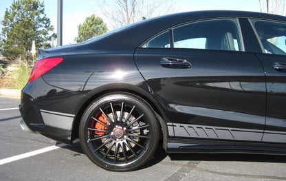 Side Decals Vinyl 45 Design Dark Grey for Mercedes CLA W117 C117 X117 A-Class W176