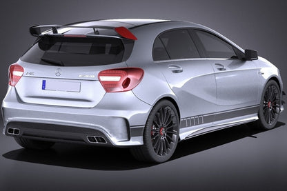 Side Decals Vinyl 45 Design Dark Grey for Mercedes CLA W117 C117 X117 A-Class W176