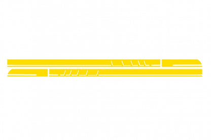 Side Decals Vinyl 45 Design Matte Yellow for Mercedes CLA W117 X117 A-Class W176