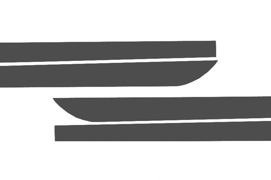 Side Decals Vinyl Dark Grey for BMW 5 Series F10 F11 (2011–2017)