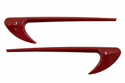 Side Fender Vents Trim Wings Red for Mercedes C-Class W205 S205 and E-Class W213 S213