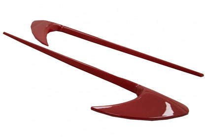 Side Fender Vents Trim Wings Red for Mercedes C-Class W205 S205 and E-Class W213 S213