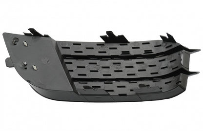 Side Grilles Fog Lamp Covers compatible with Audi A1 8X (2010–2015), RS1 Design in Piano Black, made of high-quality ABS plastic.