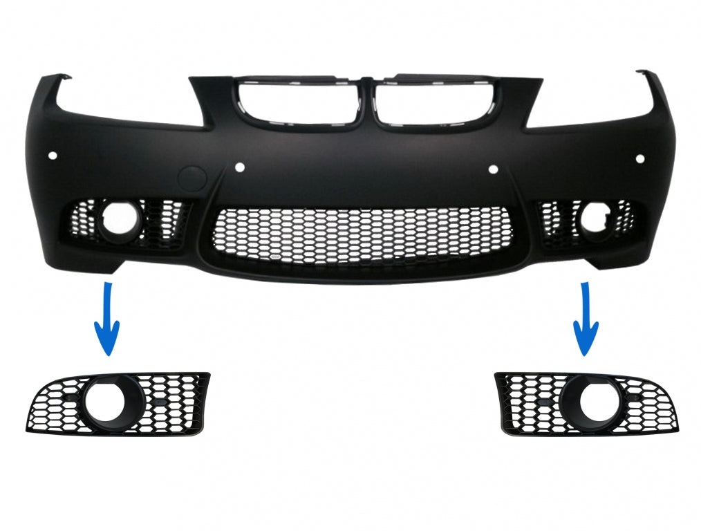 Side Grilles for BMW 3 Series E90 E91 (2004–2008) E92 E93 (2006–2009) M3 Design Bumper