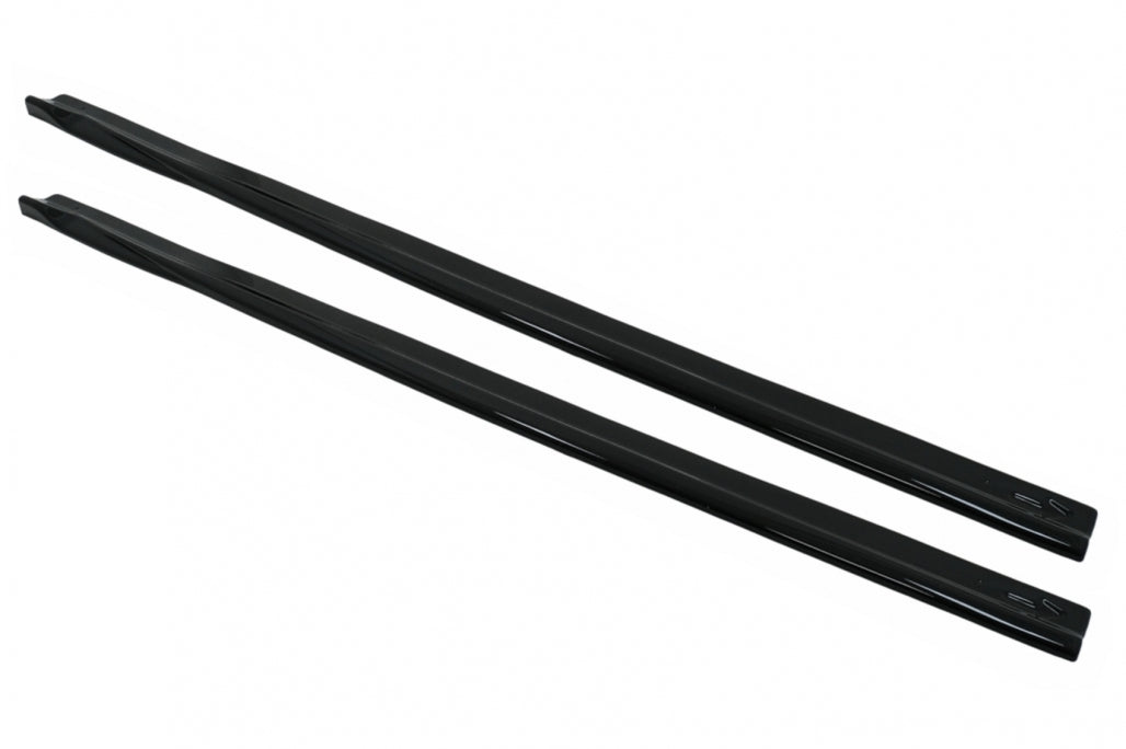 Side Skirt Extensions Piano Black for Mercedes A-Class W176 A45 Sport Line (2012–2018)