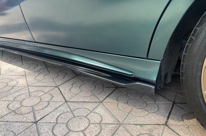 Side Skirt Extensions Piano Black for Mercedes A-Class W176 A45 Sport Line (2012–2018)