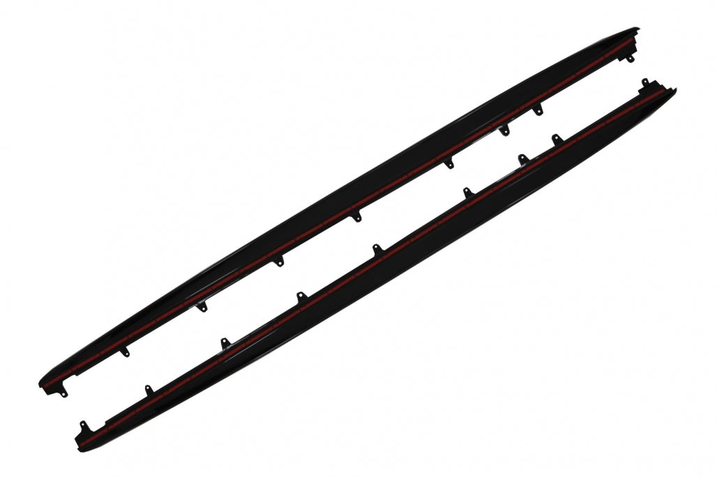 Side Skirts Extension M Performance Piano Black for BMW 5 Series G38 LWB (2017-Up)