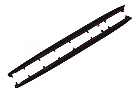 Side Skirts Extension M Performance Piano Black for BMW 5 Series G38 LWB (2017-Up)