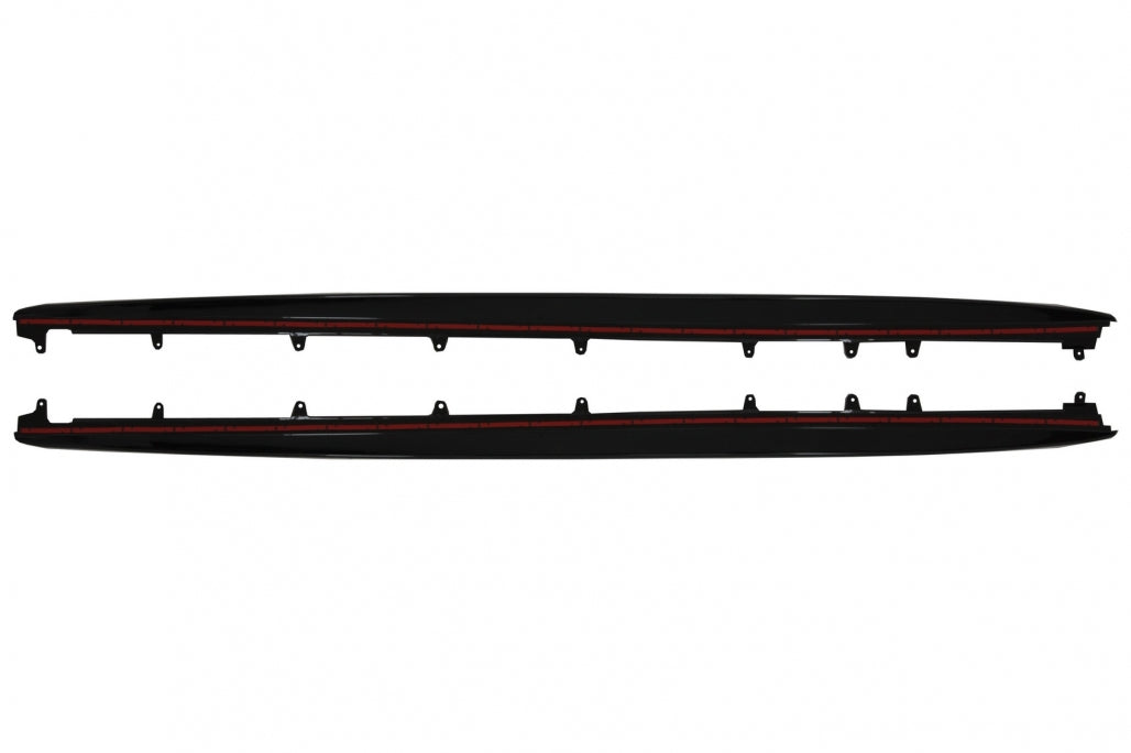 Side Skirts Extension M Performance Piano Black for BMW 5 Series G38 LWB (2017-Up)