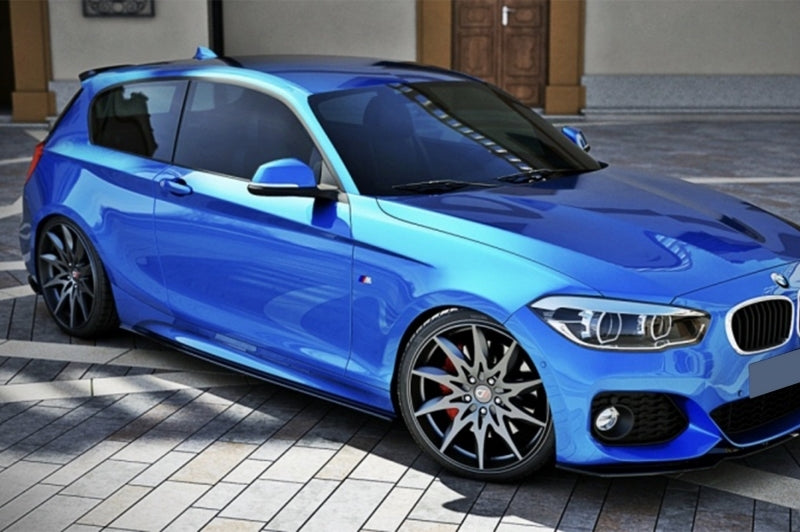 Side Skirts Lip Extensions M-Performance Design for BMW 1 Series F20 F21 Hatchback (2011–2019) Piano Black