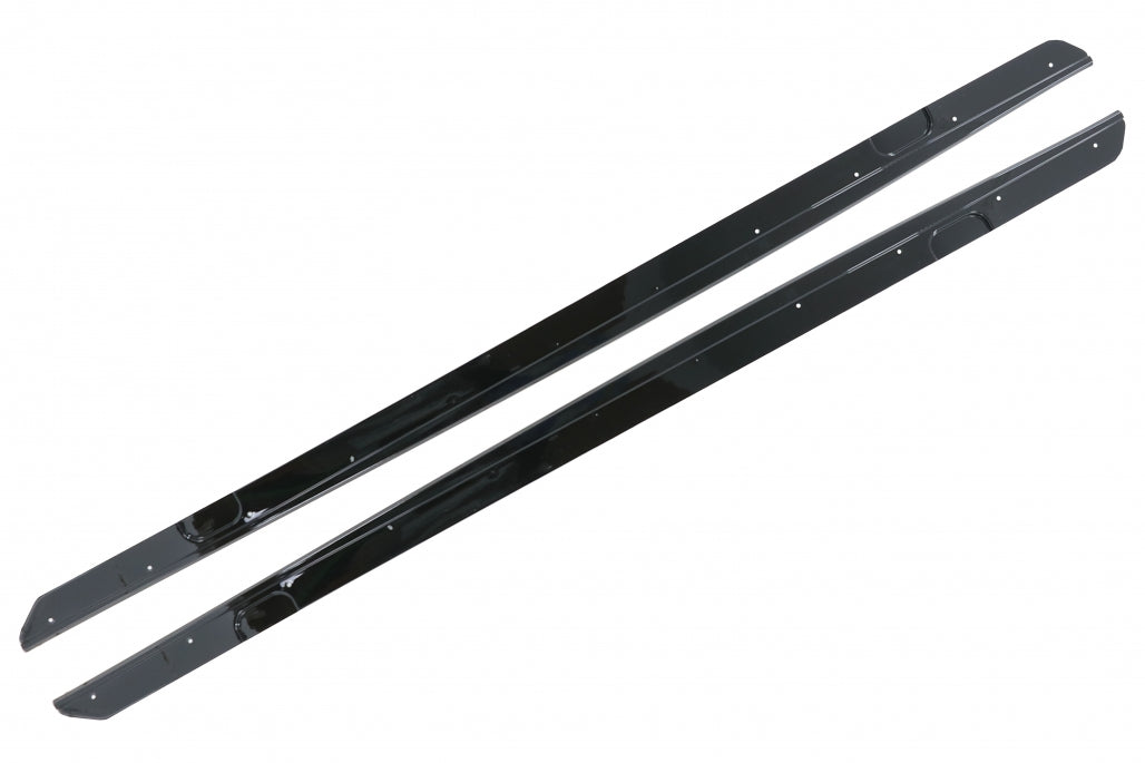 Side Skirts Lip Extensions M-Sport Look Piano Black for BMW 2 Series F22 F23 Coupe Convertible (2014–Up)