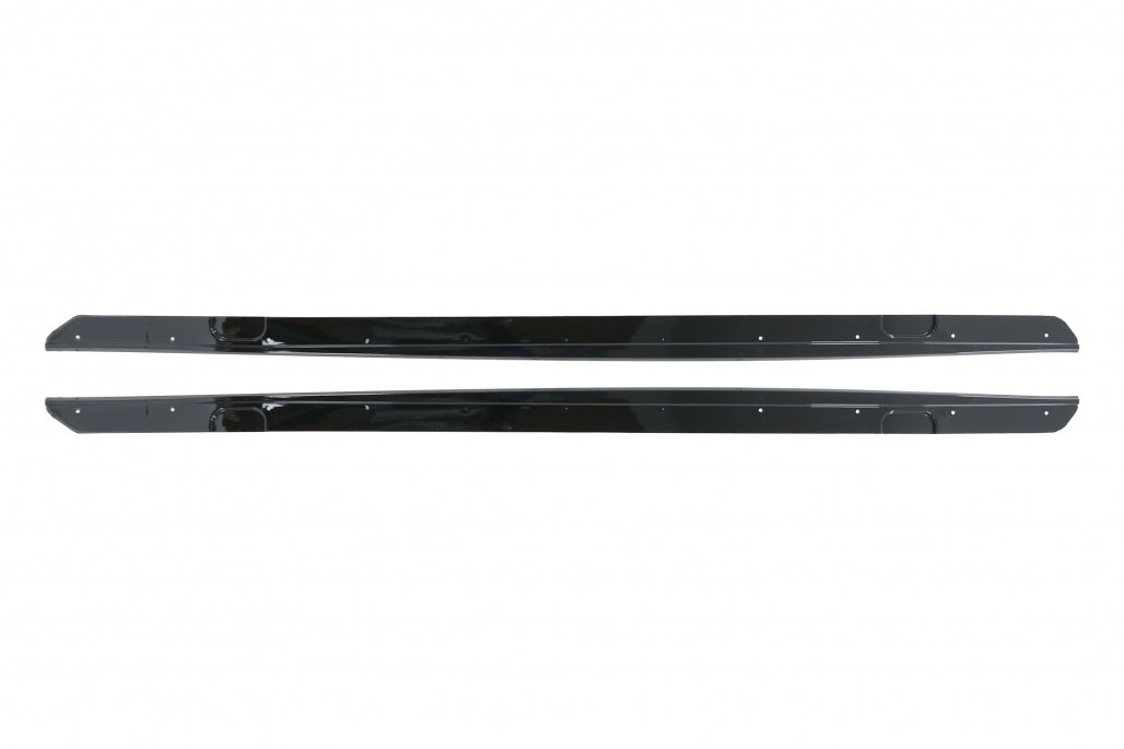 Side Skirts Lip Extensions M-Sport Look Piano Black for BMW 2 Series F22 F23 Coupe Convertible (2014–Up)