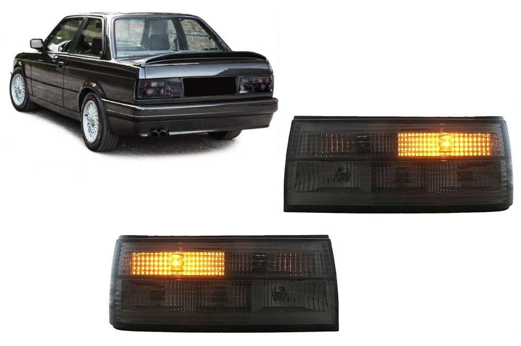 Smoke Taillights Set for BMW 3 Series E30 Facelift (1987–1994) Sedan Cabrio Touring