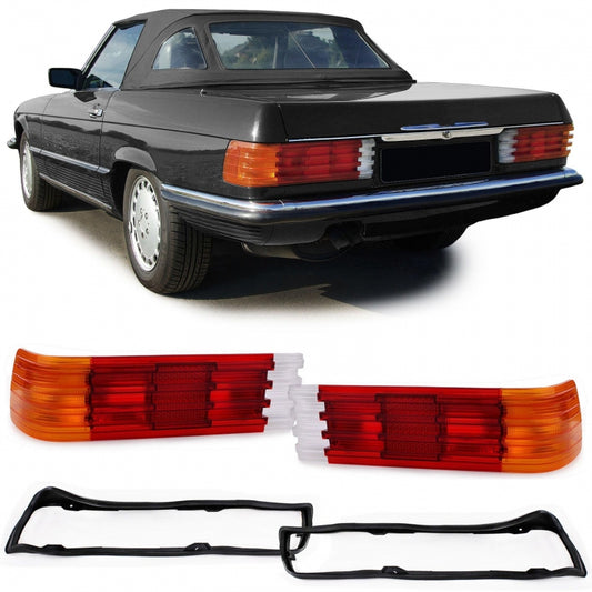 Tail Light Lens Set with Gaskets EU Version for Mercedes SL R107  SLC C107 (1971–1989)