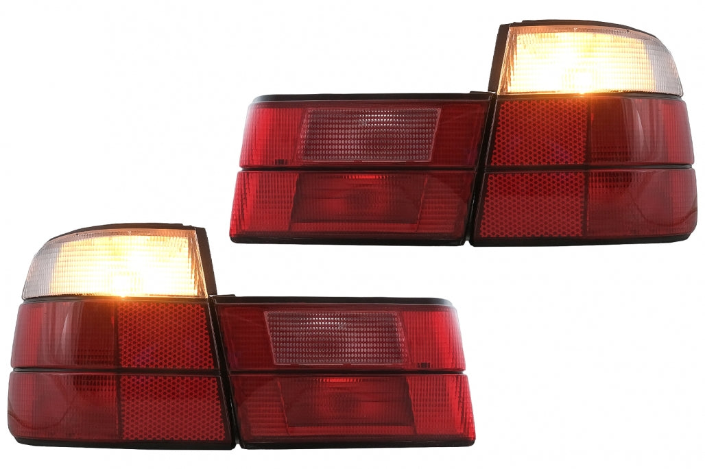 Taillights Red White for BMW 5 Series E34 Sedan (1987–1995)