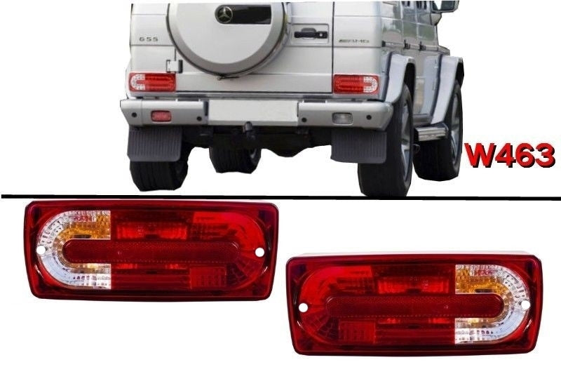 Taillights for Mercedes G-Class W463 (1989–2015) G55 Design Red Clear