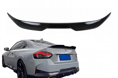 Trunk Boot Lid Spoiler Wing Sport Design Piano Black for BMW 2 Series G42 Coupe (2022–Up)