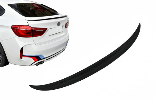 Trunk Boot Spoiler Sport Design Piano Black for BMW X6 F16 (2015-Up)