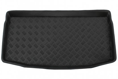 Trunk Mat without Non Slip compatible with Audi A1 II GB 2018-up, polyethylene liner with 3 cm edge, easy-to-clean, odor-free design.