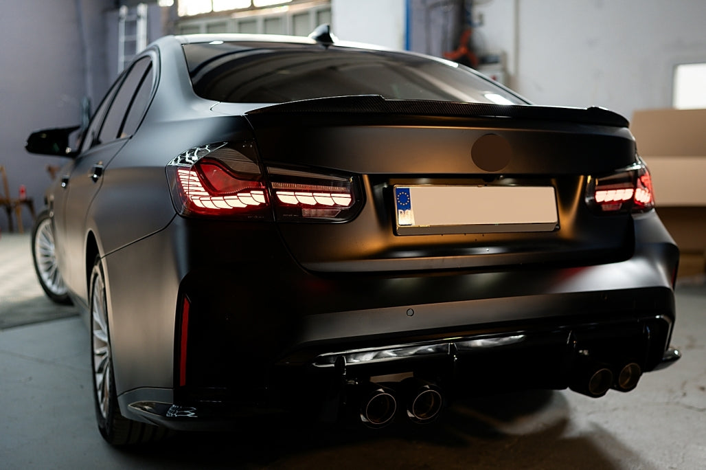 Trunk Spoiler M4 Design Real Carbon for BMW 3 Series F30 F80 (2012–Up)