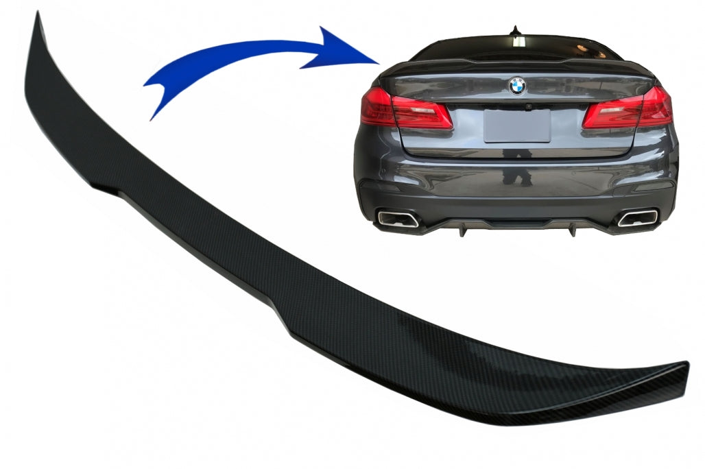 Trunk Spoiler M Performance Carbon Look for BMW 5 Series G30 Sedan (2017–Up)