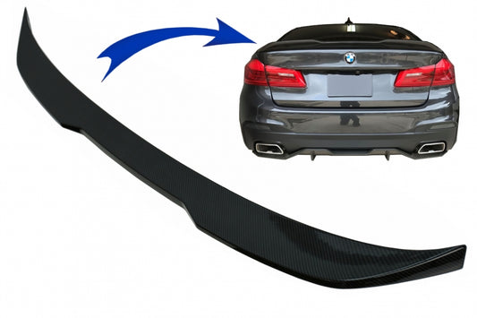 Trunk Spoiler M Performance Carbon Look for BMW 5 Series G30 Sedan (2017–Up)