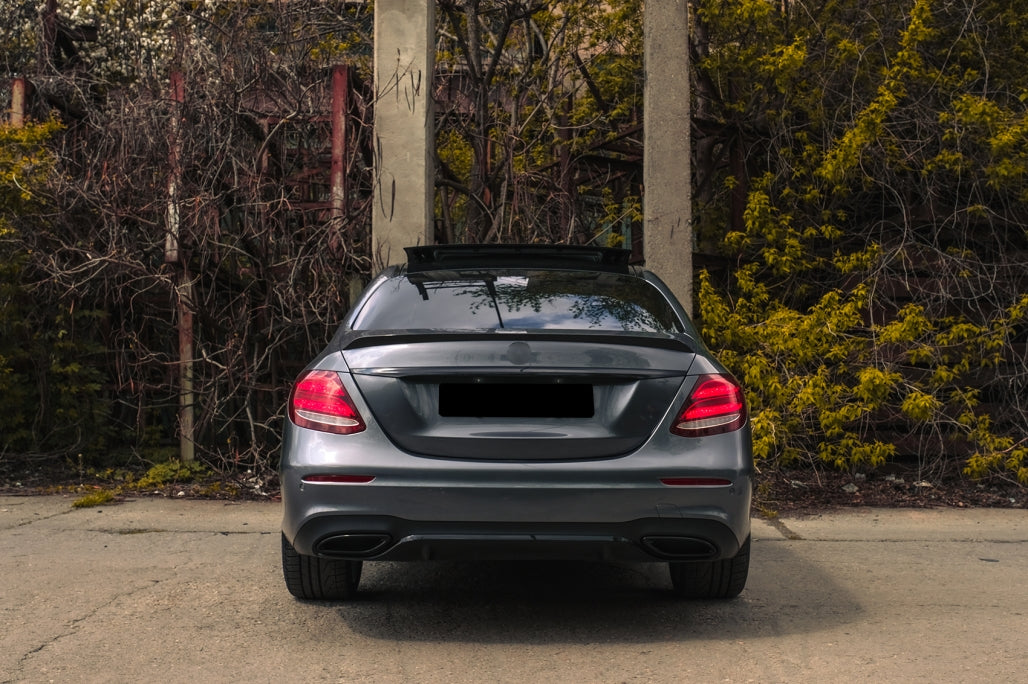 Trunk Spoiler Matte Black for Mercedes E-Class W213 (2016–Up)