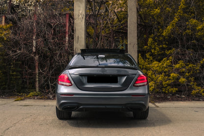 Trunk Spoiler Matte Black for Mercedes E-Class W213 (2016–Up)