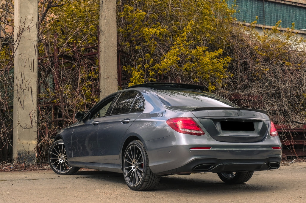 Trunk Spoiler Matte Black for Mercedes E-Class W213 (2016–Up)