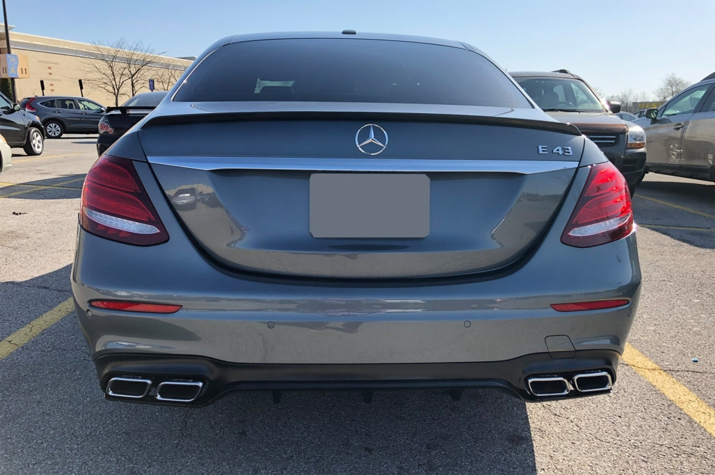 Trunk Spoiler Matte Black for Mercedes E-Class W213 (2016–Up)