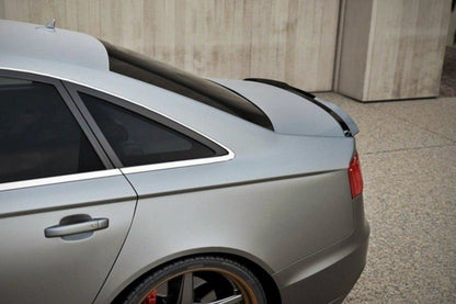 Trunk Spoiler Piano Black for Audi A6 C7 4G Sedan (2011–2018)