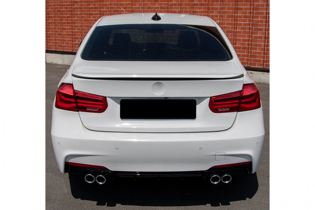 Trunk Spoiler Piano Black for BMW 3 Series F30 Sedan (2011–2019)