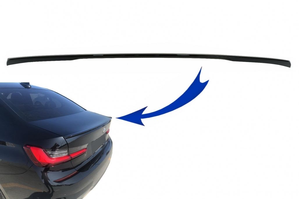 Trunk Spoiler Piano Black for BMW 3 Series G20 Sedan (2019–Up)
