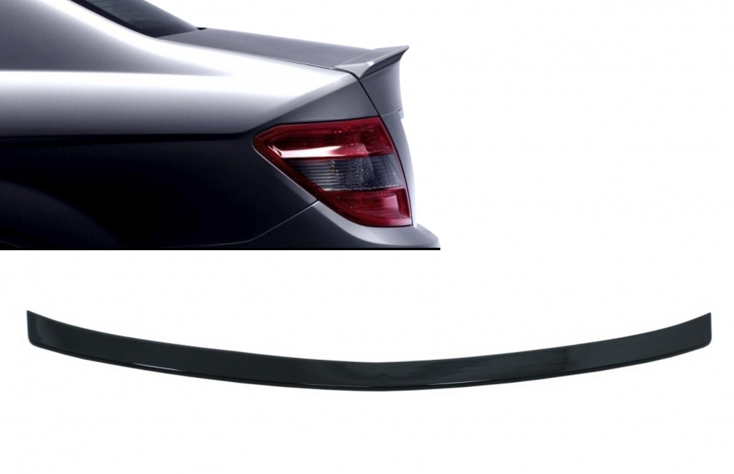 Trunk Spoiler Piano Black for Mercedes C-Class W204 (2007–2014)