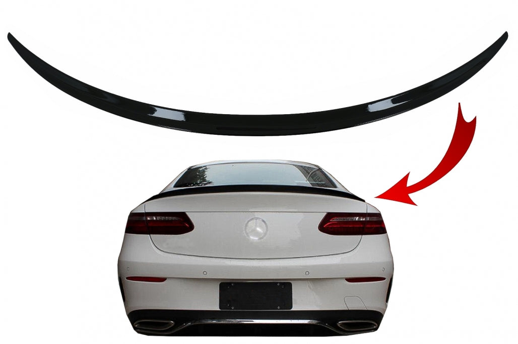 Trunk Spoiler Piano Black for Mercedes E-Class C238 Coupe (2016–Up)
